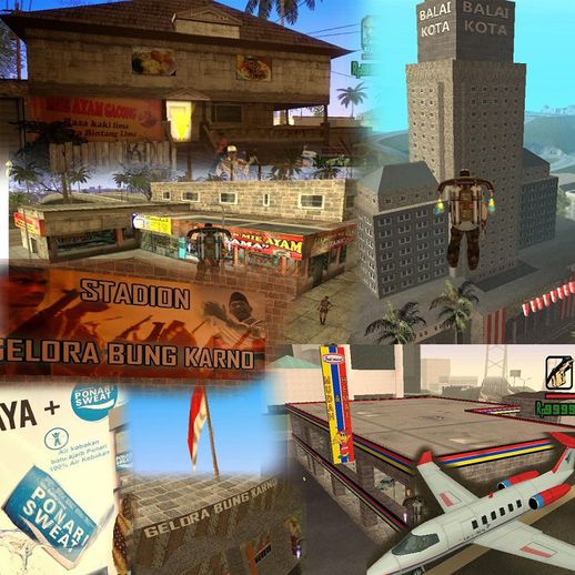 GTA San Andreas New Indonesia Mod Pack Mod  GTAinside.com